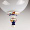 Vintage Art and Craft Style Porcelain Pendant Lamp, 1950s 10