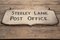 Steeley Lane Postamt Schild 9
