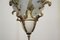 Deckenlampe aus Glas, Messing, Kunststoff & Aluminium, 1950er 4