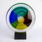 Disc Sculpture with Murano Glass Base by Valter Rossi for VRM 1