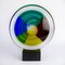 Disc Sculpture with Murano Glass Base by Valter Rossi for VRM, Immagine 1