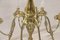 Gilt Brass Ceiling Lamp, 1950s 4