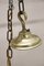 Gilt Brass Ceiling Lamp, 1950s 6