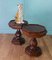 Antique Mahogany Side Tables, Set of 2, Image 4
