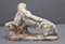 Sculpture Tigre du Début du 20ème Siècle en Albâtre 7