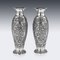 Antique Solid Silver Vases, Set of 2, Image 13