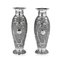 Antique Solid Silver Vases, Set of 2, Image 14