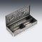 Antique Solid Silver Stamp Box 9