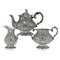 Antique Solid Silver Hunting Tea Set, Set of 3, Image 36