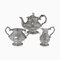 Antique Solid Silver Hunting Tea Set, Set of 3 1