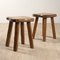 Solid Elm Stools, 1970s, Set of 2, Image 2