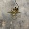 Japanese Bronze Industrial Ceiling Light with Brass Shade & Glass Dome from Kokosha, 1980s, Image 2