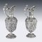 Antique Solid Silver Cellini Ewer Jugs from James Dixon & Sons, Set of 2 19