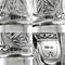 Antike Cellir Ewer Kannen aus massivem Silber von James Dixon & Sons, 2er Set 4