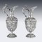Antique Solid Silver Cellini Ewer Jugs from James Dixon & Sons, Set of 2 20