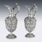 Antique Solid Silver Cellini Ewer Jugs from James Dixon & Sons, Set of 2 15