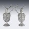 Antique Solid Silver Cellini Ewer Jugs from James Dixon & Sons, Set of 2, Image 21