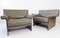 Gray KM 2-Seat Lounge Chairs by Tito Agnoli for Matteo Grassi, 1980s, Set of 2 2