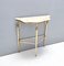 Mid-Century Italian Console Table with Portuguese Pink Marble Top & Brass Frame, 1950s 5