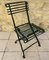 Modernist Green Iron Garden Folding Chair, 1930s 1