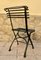 Modernist Green Iron Garden Folding Chair, 1930s 9