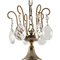 Italienische Deckenlampe aus Silber & Gold, 1920er 3