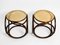 Stools In Bentwood with Viennese Braided Seats from Thonet, 1950s, Set of 2 4