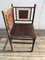 Antique Walnut & Real Leather Side Chair, Circa 1900, Image 11