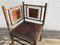 Antique Walnut & Real Leather Side Chair, Circa 1900, Image 8