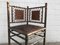 Antique Walnut & Real Leather Side Chair, Circa 1900, Image 4