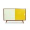 Mid-Century Yellow and Cream Sideboard by Jiří Jiroutek for Interier Praha, 1960s 1