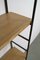 Large Restored Vintage Black & Oak Panni Shelving Unit, Image 4