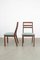 Vintage Teak Dining Chairs with Blue Upholstery from Nathan, Set of 4, Image 4