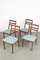 Vintage Teak Dining Chairs with Blue Upholstery from Nathan, Set of 4 11