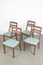 Vintage Teak Dining Chairs with Blue Upholstery from Nathan, Set of 4, Image 11