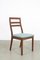 Vintage Teak Dining Chairs with Blue Upholstery from Nathan, Set of 4 1