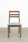 Vintage Teak Dining Chairs with Blue Upholstery from Nathan, Set of 4 3