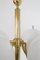 Vintage Copper Floor Lamp with 4 Milk Glass Shades, Image 9