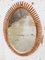 Vintage Italian Wicker Rattan Wall Mirror by Franco Albini, 1960s 4