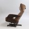 Leather Amanda Armchair with Ottoman from Brunstad Møbler, 1990s, Imagen 6