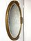 Antiker ovaler Spiegel mit Vergoldetem Rahmen und Mercury Platte 3