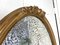 Antiker ovaler Spiegel mit Vergoldetem Rahmen und Mercury Platte 10