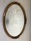 Antique Gilt and Mercury Plate Oval Mirror, Image 2