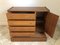 Mid-Century Chest with 5 Drawers and 1 Door, 1960s, Image 8