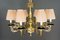 Brass Saloon Chandelier by Gaetano Sciolari, 1920s, Image 3