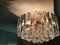 Large Glass Flush Mount Palazzo Ceiling Lamp by J. T. Kalmar, 1970s, Immagine 3