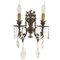 Antique Neoclassical Bronze and Gold Sconces, Set of 2 1