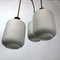 Mid-Century Italian Brass and Opaline Glass Pendant 3