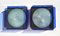 Blue Glass Wall Sconces from Veca, 1960s, Set of 2 1