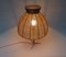 Austrian Brass, Wood & Cord Table Lamp with Crow's Foot, 1950s 4